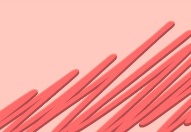 Basit pembe çizim çizgileri deseni ve bazı kopyalama alanı olan soyut arkaplan