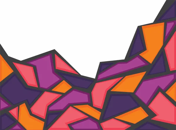 Fondo Abstracto Con Patrón Geométrico Colorido Poco Espacio Copia — Vector de stock