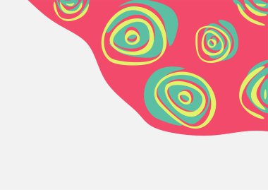 El sallama ve daire biçimine sahip minimalist arkaplan ve bazı kopyalama alanı