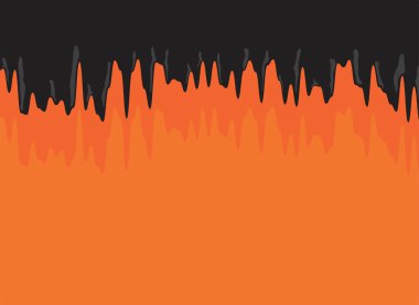 Eriyen siyah yağ ve bazı fotokopi alanlarıyla basit Cadılar Bayramı arka planı