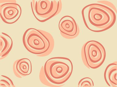 Çember çizgisi desenli ve yumuşak renk temalı soyut arkaplan