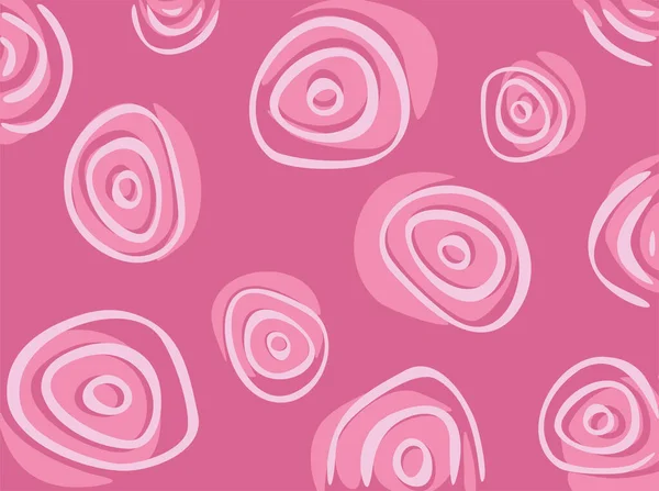 Абстрактно Розовый Фон Рисунком Окружности — стоковый вектор
