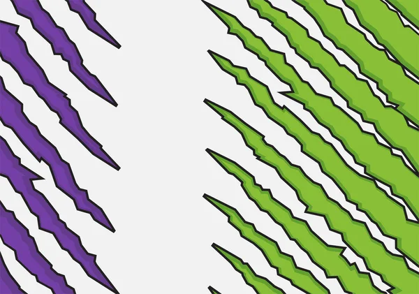 Yeşil ve mor pençe çizik dokusuna sahip soyut arkaplan