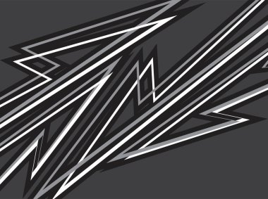 Ok çizgileri desenli soyut siyah beyaz arkaplan