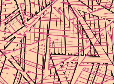 Soyut üçgen çizgili minimalist arkaplan