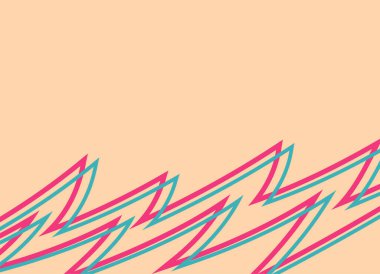 Retro renk temalı ve bazı kopyalama alanındaki desenler