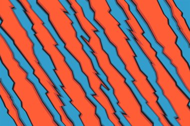 Turuncu ve mavi pençe çizik dokusuna sahip soyut arkaplan