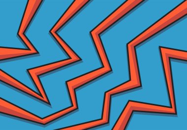 Turuncu zikzak çizgileri olan basit arkaplan