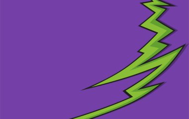 Yeşil zigzag çizgisi deseni ve bazı kopyalama alanı