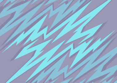 Mavi çentikli zikzak desenli soyut arkaplan