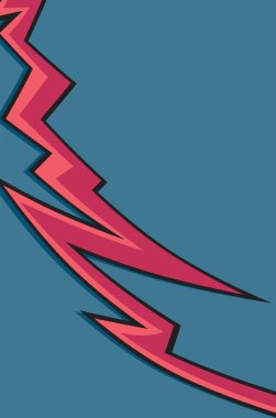 Zigzag ve sivri çizgi deseni ve bazı kopyalama alanı