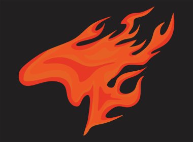 Alev desenli basit arkaplan