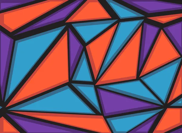Абстрактный Фон Красочным Полигональным Рисунком — стоковый вектор