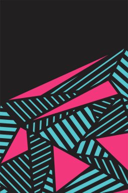 Soyut üçgen ve çizgi desenli minimalist arkaplan