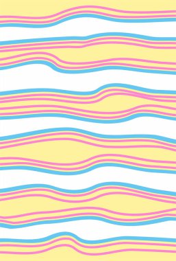 Dalgalı çizgili desenli basit arkaplan