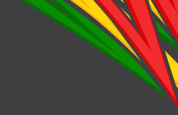Abstrakter Hintergrund Mit Jamaikanischem Farbthema Und Etwas Kopierraum — Stockvektor