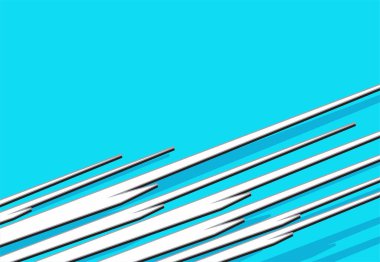 Keskin çizgi desenli basit mavi arkaplan ve bazı kopyalama alanı