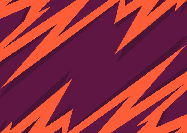 オレンジ色のジグザグパターンを持つ抽象的な背景 — ストックベクタ
