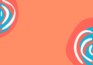 Dalgalı ve kıvrımlı çizgi desenli minimalist sunum arkaplanı ve uzay alanını kopyala