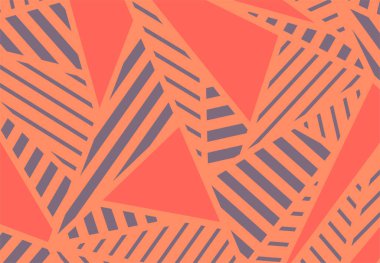 Soyut üçgen ve çizgi desenli minimalist arkaplan