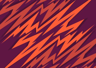 Turuncu çizgili zikzak desenli soyut arkaplan