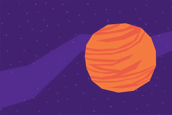 Eine Illustration Des Jupiterplaneten Weltraum — Stockvektor