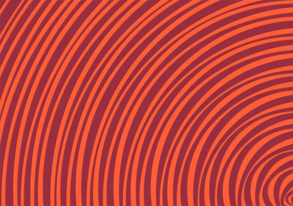 Einfache Orange Hintergrund Mit Kreis Linien Muster — Stockvektor