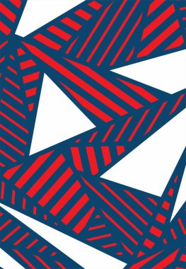 Soyut üçgen ve çizgi desenli minimalist arkaplan