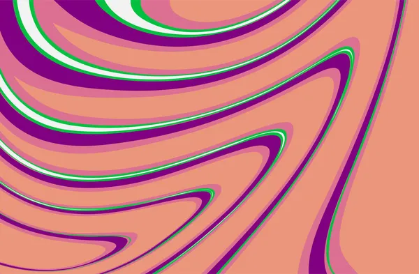 Lignes Mouvement Ondulées Avec Thème Couleur Douce — Image vectorielle