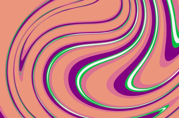 柔和色彩主题的波浪形运动线条 — 图库矢量图片