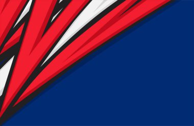 Amerikan bayrağı renk teması ve bazı kopyalama alanı olan soyut arkaplan