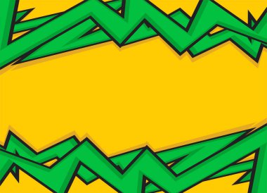 Kopyalama alanı olan soyut başlık ve zigzag arkaplanı