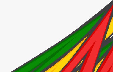 Jamaika renk temalı soyut arkaplan ve bazı kopyalama alanı