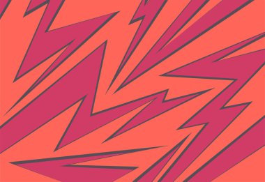 Keskin ve zigzag çizgili soyut arkaplan