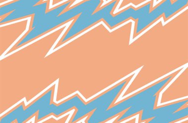 Dikenli ve sivri uçlu zigzag desenli soyut arkaplan ve bazı kopyalama alanı