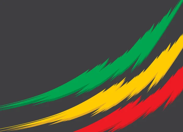 Fondo Abstracto Con Patrón Boceto Con Tema Color Jamaicano Poco — Vector de stock