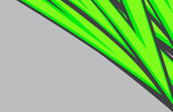 抽象的なグラデーションの緑の線のパターンといくつかのコピースペース領域を持つ単純な背景 — ストックベクタ