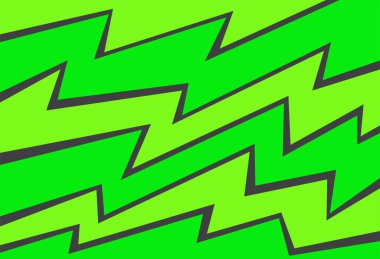 Eğimli yeşil zigzag desenli basit arkaplan