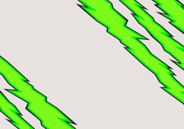 Yeşil pençe çizik dokusu ve bazı kopyalama alanı olan soyut arkaplan