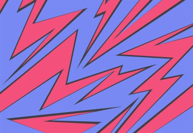 Dikenli ve zikzak çizgisi desenli soyut arkaplan 