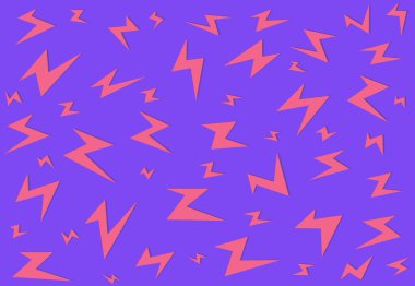 Kusursuz şirin zikzak desenli basit arkaplan