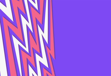 Renkli zigzag çizgisi deseni ve bazı kopyalama alanı olan soyut arkaplan