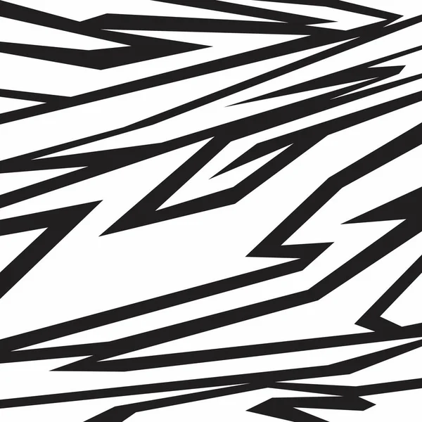 Абстрактный Черно Белый Фон Шипами Рисунком Зигзаговой Линии — стоковый вектор