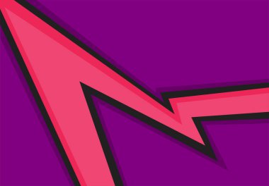 Simple background with gradient polygonal and zigzag pattern and with some copy space area