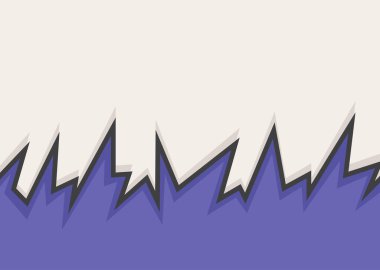 Abstract background with purple spikes and jagged zigzag line pattern and some copy space area