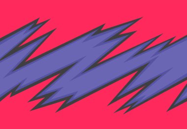 Dikenli ve pürüzlü zikzak çizgisi desenli soyut arkaplan ve bazı kopyalama alanı