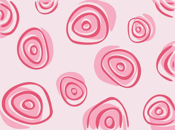 Abstract Background Some Circle Line Pattern Pink Color Theme — стоковый вектор