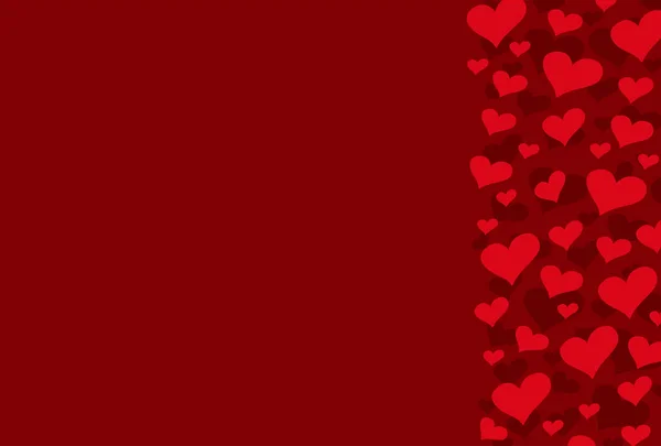 Simple Valentine Background Seamless Love Waving Line Pattern Some Copy — стоковый вектор