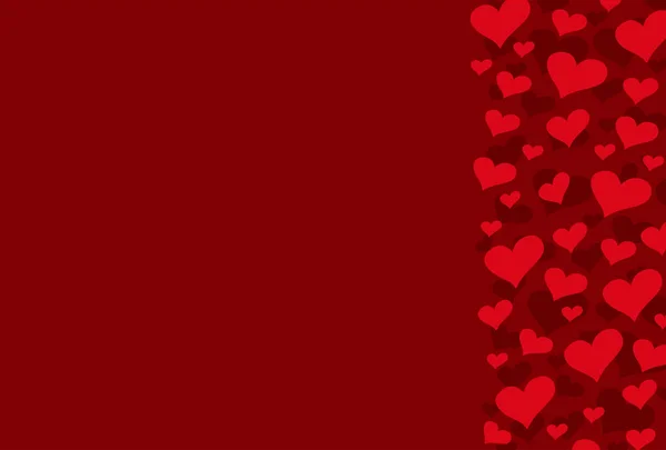 Simple Valentine Background Seamless Love Waving Line Pattern Some Copy — Stock vektor