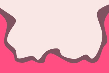 Simple background with gradient pink waving lines pattern and some copy space area
